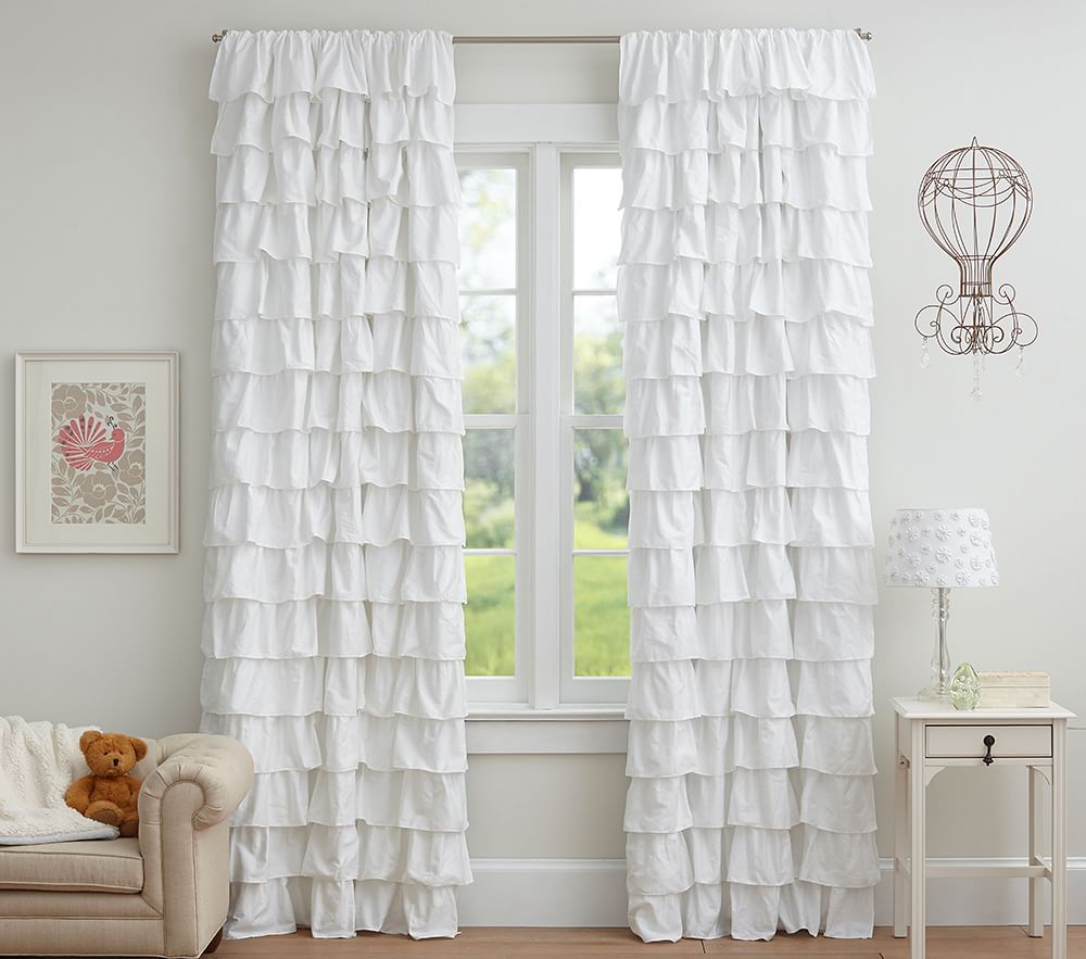 Ruffle Blackout Curtain Panel